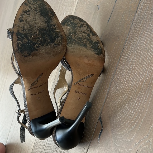 Brian Atwood silver/gold sandal - Picture 10 of 10